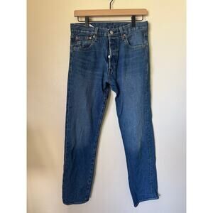 Levi’s Premium 501 ’93 Straight Jeans W30 L32 Button Fly Medium Wash Denim